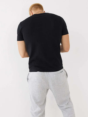 True Religion T-Shirt Metallic Buddha Ss Black