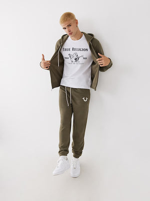 True Religion T-Shirt Buddha Logo Ss Optic White