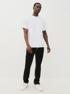 True Religion Jeans Ricky Super T Flap 34In 2Sb Body Rinse Black