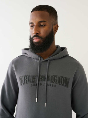 True Religion Sweater Painted HS Pullover Hoodie Iron Gate-True Religion