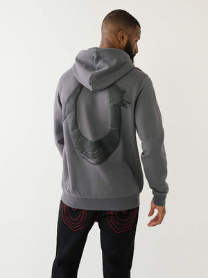 True Religion Sweater Painted HS Pullover Hoodie Iron Gate-True Religion