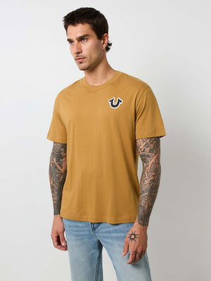 True Religion Crew TR Buddha Puff Tee Caramel-True Religion