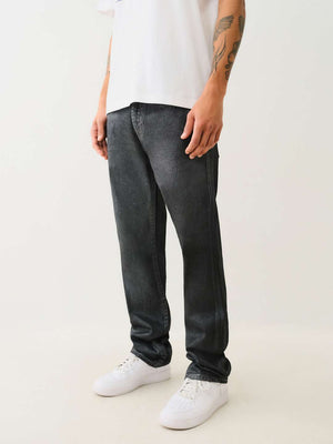 True Religion Jeans Ricky SN Flap Foil Coated Cygnus Foil Coated Black-True Religion