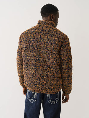 True Religion Jacket HS Embroidery Puffer Jacket 2S Body Rinse-True Religion