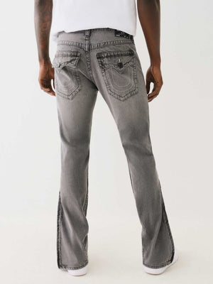 True Religion Jean SN Rocco FLP Convertible Flare Chalk Grey Wash-True Religion