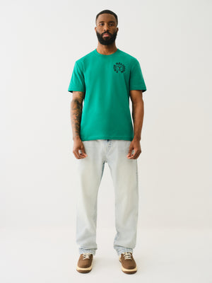 True Religion Blue Collar Super T Bobby 32In Optic Stone Light Wash-True Religion