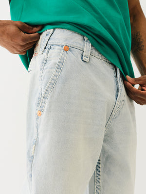 True Religion Blue Collar Super T Bobby 32In Optic Stone Light Wash-True Religion