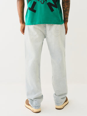 True Religion Blue Collar Super T Bobby 32In Optic Stone Light Wash-True Religion