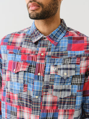 True Religion Sn Plaid Patchwork Western Multi-True Religion