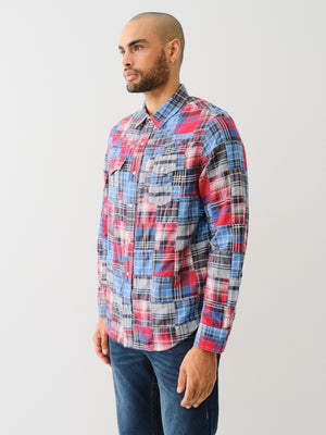 True Religion Sn Plaid Patchwork Western Multi-True Religion