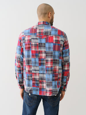 True Religion Sn Plaid Patchwork Western Multi-True Religion