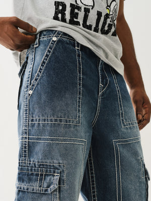 True Religion Big T Cargo Pant Dark Rebel Race Wash-True Religion