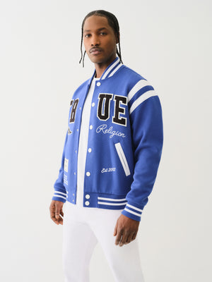 True Religion Uni Varsity Jacket Mazarine Blue-True Religion