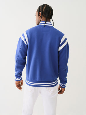 True Religion Uni Varsity Jacket Mazarine Blue-True Religion