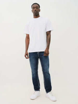 True Religion Jeans Rocco Super T NF 32 Inseam Damon Dark Wash-True Religion