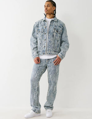 True Religion Dtrsd Jqrd Ricky Rope Flp 34In City Lights Light Wash