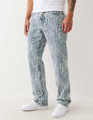 True Religion Dtrsd Jqrd Ricky Rope Flp 34In City Lights Light Wash