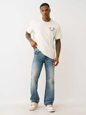 True Religion Ricky Super T Trpl Hs Flp 34In Medium Wash With Rips