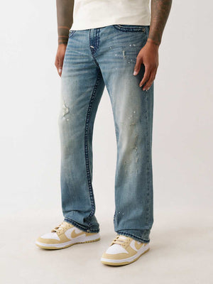 True Religion Ricky Super T Trpl Hs Flp 34In Medium Wash With Rips