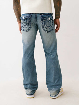 True Religion Ricky Super T Trpl Hs Flp 34In Medium Wash With Rips