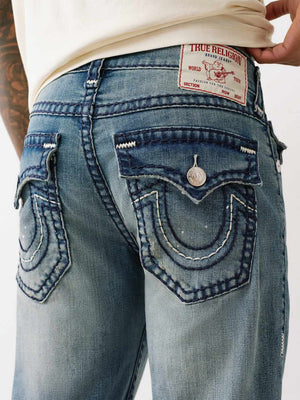 True Religion Ricky Super T Trpl Hs Flp 34In Medium Wash With Rips