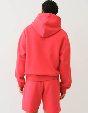 True Religion Cinched Applique Pullover Hood Molten Lava