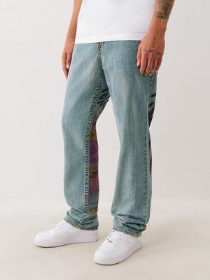 True Religion Airbrush Ricky Sn Flap 34In Buffalo Trail Light Wash-True Religion