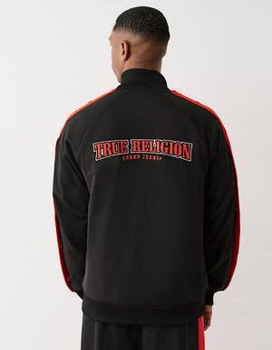 True Religion Snap Off Track Jacket Jet Black