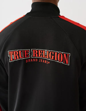 True Religion Snap Off Track Jacket Jet Black