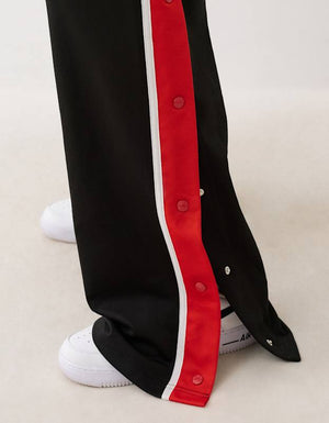 True Religion Snap Off Baggy Track Pants Jet Black