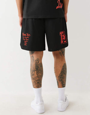 True Religion Mesh Basketball Short Black