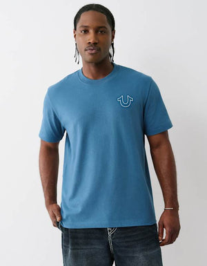 True Religion Ss Vintage Puff Buddha Tee Midnight