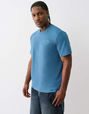 True Religion Ss Vintage Puff Buddha Tee Midnight