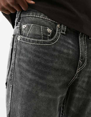 True Religion Ricky Big T Nf Ovrszed Hs 34In Chantey Black Wash