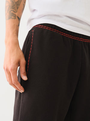 True Religion Super T Relaxed Jogger Black -Red-True Religion
