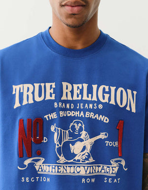 True Religion Ss True Vintage No1 Tee Mazarine Blue