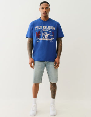 True Religion Ss True Vintage No1 Tee Mazarine Blue