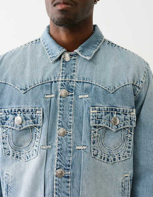 True Religion True Oversized Super T Jacket Medium Wash