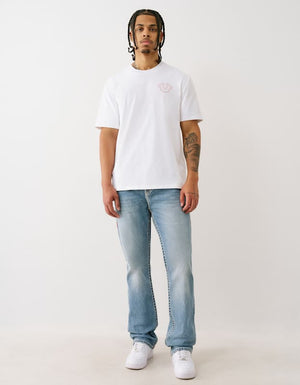 True Religion Ricky Super T Flp Mesh Hs 34In Desperado Light Wash