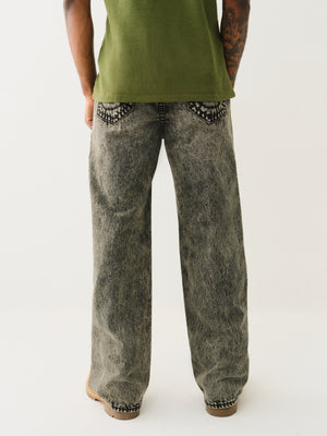 True Religion Vinny Super T Flap 34In Retro Active Acid Wash-True Religion