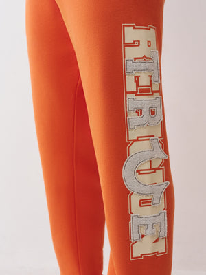 True Religion Jogger Terry Applique Koi Orange