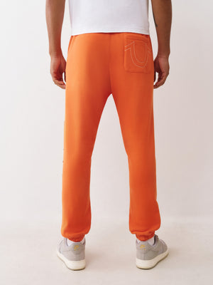 True Religion Jogger Terry Applique Koi Orange