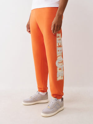 True Religion Jogger Terry Applique Koi Orange