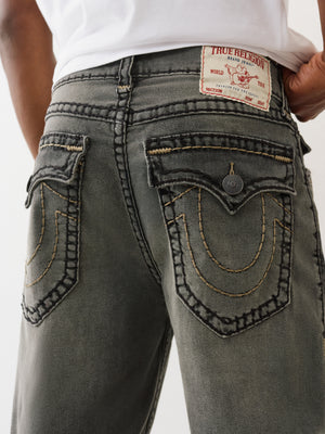 True Religion Jeans Bobby Super T Flap 32 In Vintage Haul Grey Wash