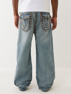 True Religion Jeans Vinny Super T Flap 34In Light Wash