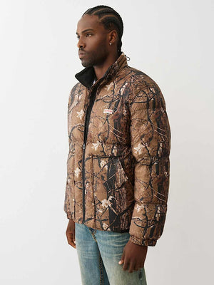 True Religion Jacket Forest Puffer Camo