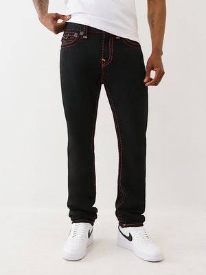 True Religion Jeans Stacked Rocco Super T Flap 2Sb Black Rinse