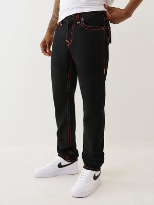 True Religion Jeans Stacked Rocco Super T Flap 2Sb Black Rinse