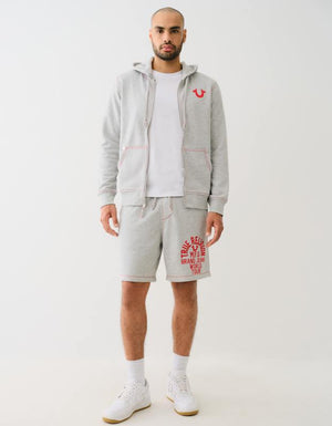 True Religion Big T Slub Short Heather Grey