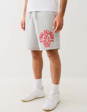 True Religion Big T Slub Short Heather Grey